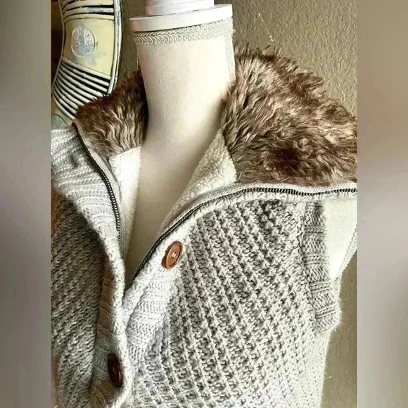 Ci Sono Lined Sweater Vest Jacket Size 5 - Picture 5 of 11